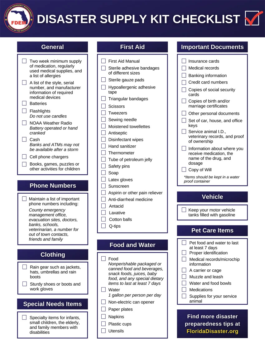 Diaster 2024 CHecklist copy